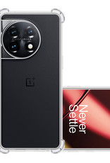 NoXx Hoes Geschikt voor OnePlus 11 Hoesje Siliconen Cover Shock Proof Back Case Shockproof Hoes - Transparant