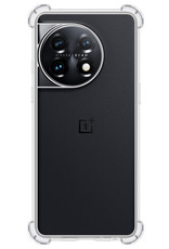 Nomfy Hoesje Geschikt voor OnePlus 11 Hoesje Shock Proof Cover Case Shockproof - Hoes Geschikt voor OnePlus 11 Hoes Siliconen Back Case - Transparant