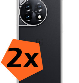 Nomfy Nomfy OnePlus 11 Hoesje Shockproof - Transparant - 2 PACK