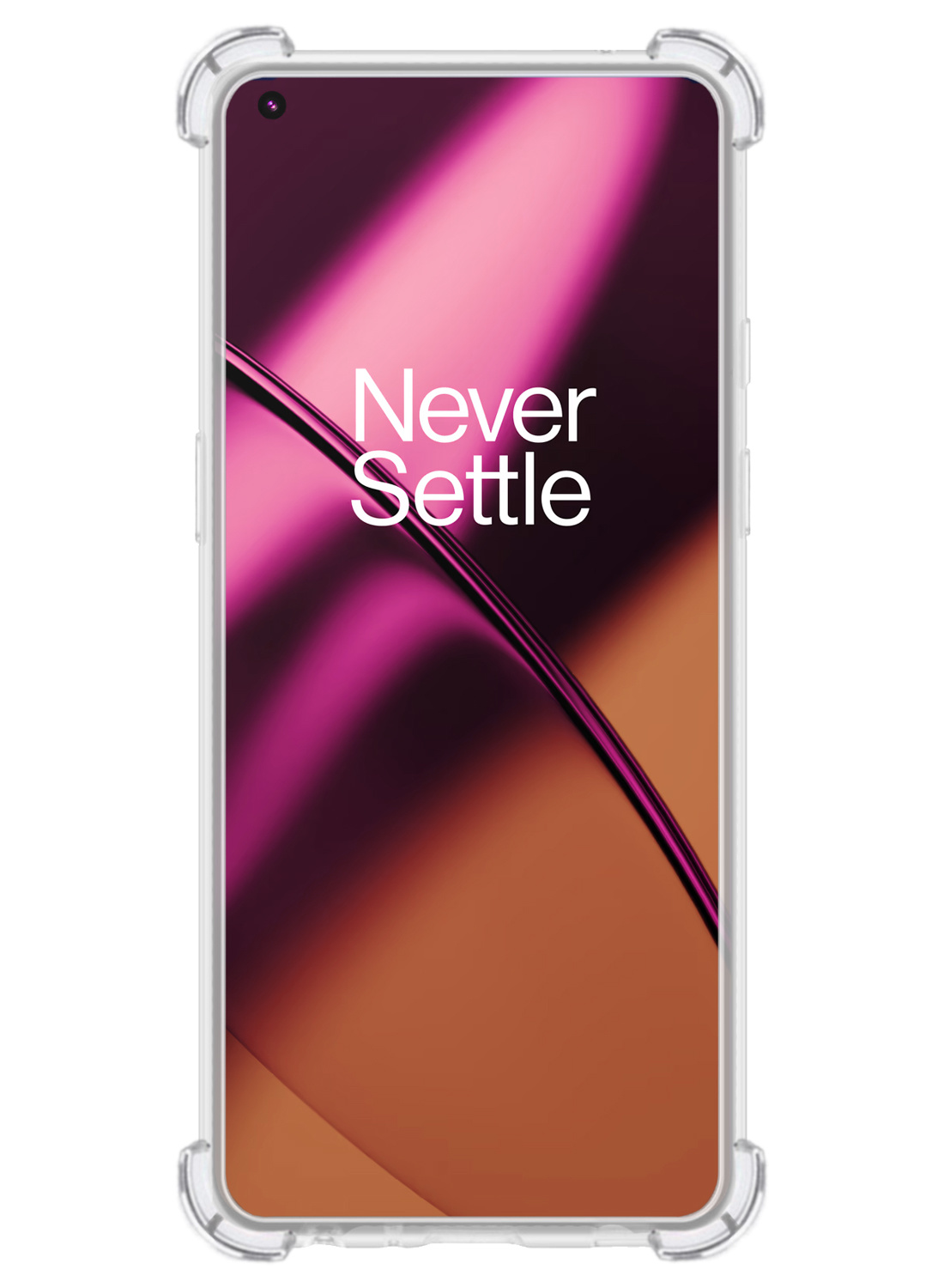 Nomfy Hoesje Geschikt voor OnePlus 11 Hoesje Shock Proof Cover Case Shockproof - Hoes Geschikt voor OnePlus 11 Hoes Siliconen Back Case - Transparant - 2 PACK