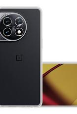 NoXx Hoes Geschikt voor OnePlus 11 Hoesje Cover Siliconen Back Case Hoes - Transparant