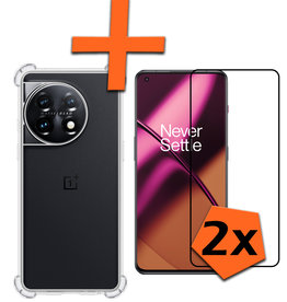 Nomfy Nomfy OnePlus 11 Hoesje Shockproof Met 2x Screenprotector