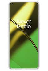 BASEY. Hoes Geschikt voor OnePlus 11 Hoesje Siliconen Back Cover Case Met 2x Screenprotector - Hoesje Geschikt voor OnePlus 11 Hoes Cover Hoesje - Transparant