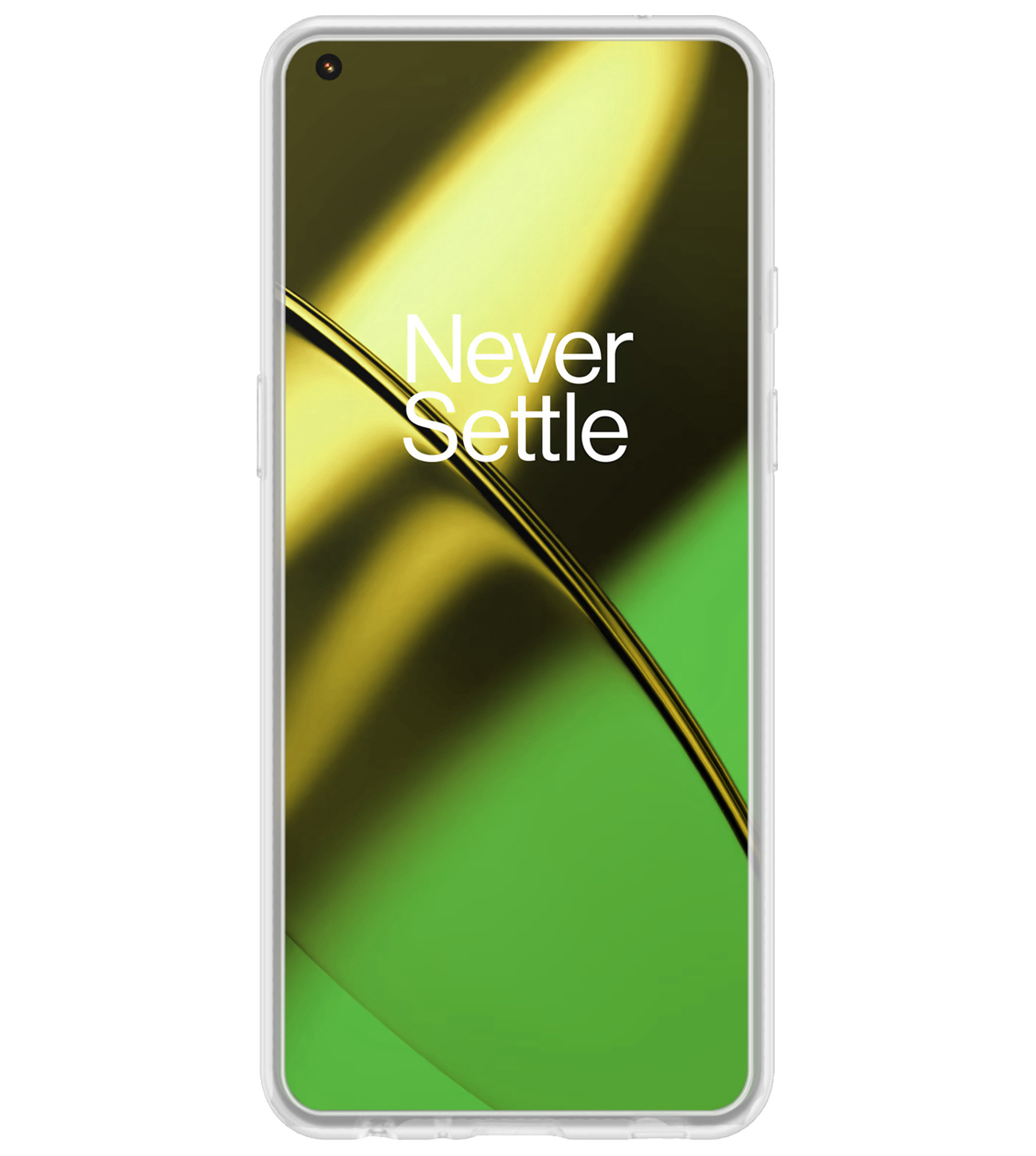 BASEY. Hoes Geschikt voor OnePlus 11 Hoesje Siliconen Back Cover Case Met 2x Screenprotector - Hoesje Geschikt voor OnePlus 11 Hoes Cover Hoesje - Transparant