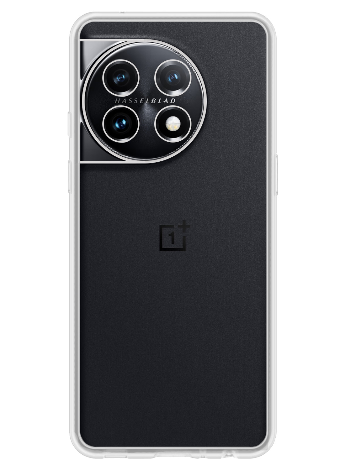 NoXx Hoes Geschikt voor OnePlus 11 Hoesje Cover Siliconen Back Case Hoes Met Screenprotector - Transparant