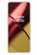 NoXx Hoes Geschikt voor OnePlus 11 Hoesje Cover Siliconen Back Case Hoes Met 2x Screenprotector - Transparant