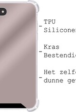 BASEY. Hoes Geschikt voor iPhone 7 Hoesje Shock Proof Case Hoes Siliconen - Hoesje Geschikt voor iPhone 7 Hoes Cover Shockproof - Rosé goud - 2 Stuks