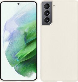 BASEY. BASEY Samsung Galaxy S21 hoesje siliconen - Wit