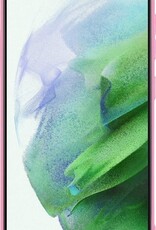Hoes Geschikt voor Samsung S21 Hoesje Siliconen Back Cover Case - Hoesje Geschikt voor Samsung Galaxy S21 Hoes Cover Hoesje - Roze