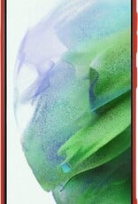 Hoes Geschikt voor Samsung S21 Hoesje Siliconen Back Cover Case - Hoesje Geschikt voor Samsung Galaxy S21 Hoes Cover Hoesje - Rood - 2 Stuks