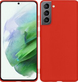 BASEY. BASEY Samsung Galaxy S21 Plus hoesje siliconen - Rood
