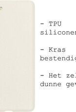 BASEY. Hoes Geschikt voor Samsung S21 Plus Hoesje Siliconen Back Cover Case - Hoesje Geschikt voor Samsung Galaxy S21 Plus Hoes Cover Hoesje - Wit