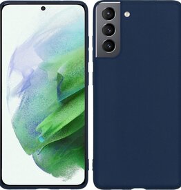 BASEY. BASEY Samsung Galaxy S21 Plus hoesje siliconen - Donkerblauw