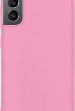Hoes Geschikt voor Samsung S21 Plus Hoesje Siliconen Back Cover Case - Hoesje Geschikt voor Samsung Galaxy S21 Plus Hoes Cover Hoesje - Roze