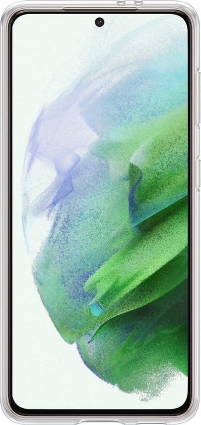 BASEY. Hoes Geschikt voor Samsung S21 Plus Hoesje Siliconen Back Cover Case - Hoesje Geschikt voor Samsung Galaxy S21 Plus Hoes Cover Hoesje - Transparant - 2 Stuks