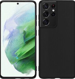 BASEY. BASEY Samsung Galaxy S21 Ultra hoesje siliconen - Zwart