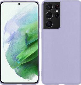 BASEY. BASEY Samsung Galaxy S21 Ultra hoesje siliconen - Lila