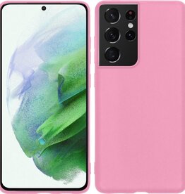 BASEY. BASEY Samsung Galaxy S21 Ultra hoesje siliconen - Roze