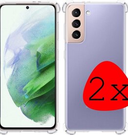 BASEY. BASEY Samsung Galaxy S21 hoesje shock proof - 2 PACK
