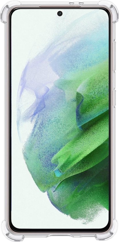BASEY. Hoes Geschikt voor Samsung S21 Plus Hoesje Shock Proof Case Hoes Siliconen - Hoesje Geschikt voor Samsung Galaxy S21 Plus Hoes Cover Shockproof - Transparant