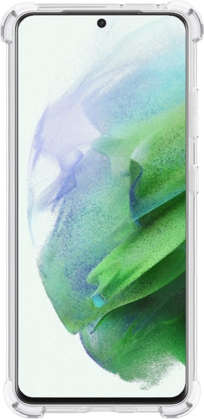 BASEY. Hoes Geschikt voor Samsung S21 Ultra Hoesje Shock Proof Case Hoes Siliconen - Hoesje Geschikt voor Samsung Galaxy S21 Ultra Hoes Cover Shockproof - Transparant