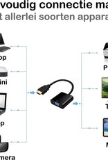 BASEY. HDMI naar VGA Kabel - HDMI naar VGA Kabel Converter - HDMI VGA Adapter