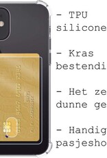 BASEY. Hoes Geschikt voor iPhone 12 Hoesje Shock Proof Case Hoes - Hoesje Geschikt voor iPhone 12 Hoes Cover Shockproof - Transparant