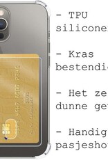 BASEY. Hoes Geschikt voor iPhone 12 Pro Max Hoesje Shock Proof Case Hoes - Hoesje Geschikt voor iPhone 12 Pro Max Hoes Cover Shockproof - Transparant