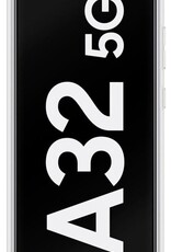 BASEY. Hoes Geschikt voor Samsung A32 5G Hoesje Shock Proof Case Hoes - Hoesje Geschikt voor Samsung Galaxy A32 5G Hoes Cover Shockproof - Transparant