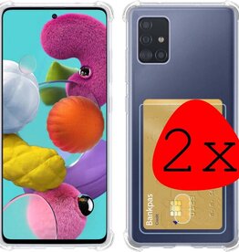 BASEY. BASEY. 2x Samsung Galaxy A51 Pashouder Hoesje Shockproof