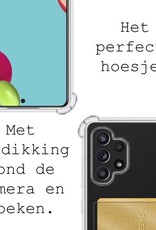 BASEY. Hoes Geschikt voor Samsung A52 Hoesje Shock Proof Case Hoes - Hoesje Geschikt voor Samsung Galaxy A52 Hoes Cover Shockproof - Transparant
