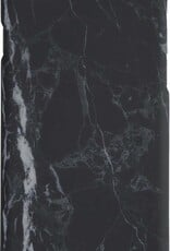BASEY. Hoes Geschikt voor iPhone SE 2020 Hoesje Marmer Case Marmeren Cover Hoes Hardcover - Zwart - 2 Stuks