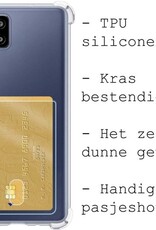 BASEY. Hoes Geschikt voor Samsung A42 Hoesje Shock Proof Case Hoes - Hoesje Geschikt voor Samsung Galaxy A42 Hoes Cover Shockproof - Transparant - 2 Stuks