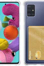 BASEY. Hoes Geschikt voor Samsung A51 Hoesje Shock Proof Case Hoes - Hoesje Geschikt voor Samsung Galaxy A51 Hoes Cover Shockproof - Transparant