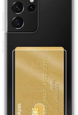 BASEY. Hoes Geschikt voor Samsung S21 Ultra Hoesje Shock Proof Case Hoes - Hoesje Geschikt voor Samsung Galaxy S21 Ultra Hoes Cover Shockproof - Transparant - 2 Stuks