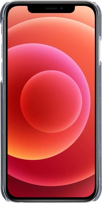 BASEY. Hoes Geschikt voor iPhone 11 Pro Max Hoesje Marmer Case Marmeren Cover Hoes Hardcover - Zwart - 2 Stuks