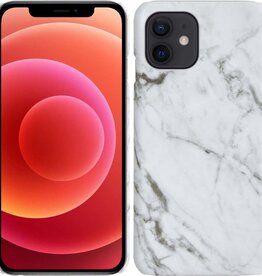 BASEY. BASEY. iPhone 12 Mini hoesje marmer - Wit