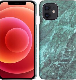 BASEY. BASEY. iPhone 12 Mini hoesje marmer - Groen
