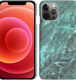BASEY. BASEY. iPhone 12 Pro Max hoesje marmer - Groen