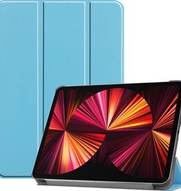 BASEY. BASEY. iPad Pro 11 inch (2021) Hoesje Bookcase - Lichtblauw