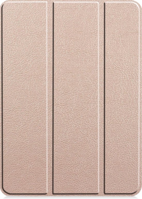 BASEY. Hoesje Geschikt voor iPad Pro 2021 (11 inch) Hoes Case Tablet Hoesje Tri-fold - Hoes Geschikt voor iPad Pro 11 inch (2021) Hoesje Hard Cover Bookcase Hoes - Goud