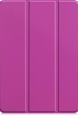 BASEY. Hoesje Geschikt voor iPad Pro 2021 (11 inch) Hoes Case Tablet Hoesje Tri-fold - Hoes Geschikt voor iPad Pro 11 inch (2021) Hoesje Hard Cover Bookcase Hoes - Paars
