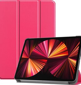 BASEY. BASEY. iPad Pro 11 inch (2021) Hoesje Bookcase - Donkerroze