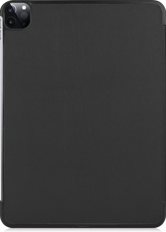 BASEY. Hoesje Geschikt voor iPad Pro 2021 (11 inch) Hoes Case Tablet Hoesje Tri-fold - Hoes Geschikt voor iPad Pro 11 inch (2021) Hoesje Hard Cover Bookcase Hoes - Zwart