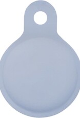 BASEY. Hoesje Geschikt voor Apple AirTag Hoesje Case Hoesje Geschikt voor Apple AirTag Sleutelhanger Siliconen Hoes - Grijsblauw - 2 Stuks