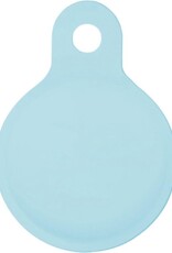 BASEY. Hoesje Geschikt voor Apple AirTag Hoesje Case Hoesje Geschikt voor Apple AirTag Sleutelhanger Siliconen Hoes - Lichtblauw - 2 Stuks
