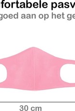 BASEY. Wasbaar Mondkapje Roze Wasbaar Mondmasker Elastisch Mondkapjes - 3 stuks