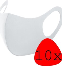 BASEY. BASEY. Wasbaar mondmasker - Wit - 10 PACK