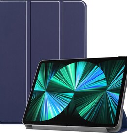 BASEY. BASEY. iPad Pro 12.9 inch (2021) Hoesje Bookcase - Donkerblauw