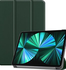 BASEY. BASEY. iPad Pro 12.9 inch (2021) Hoesje Bookcase - Donkergroen